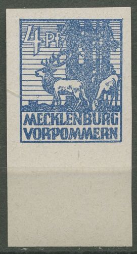 SBZ Mecklenburg-Vorpommern 1946 Freim. Kreidepapier 30 x UR postfrisch geprüft