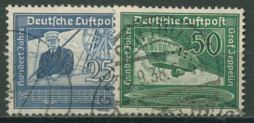 Deutsches Reich 1938 Graf von Zeppelin 669/70 gestempelt