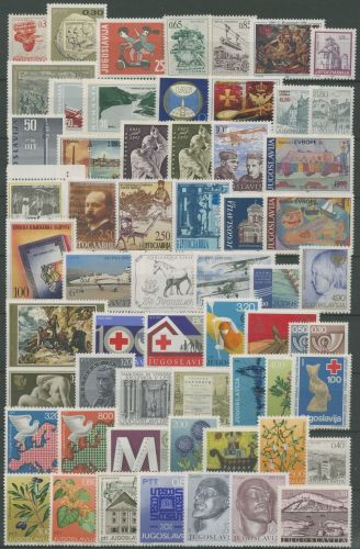 Jugoslawien 60 verschiedene Marken postfrisch (SG62216)