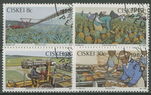 Ciskei 1982 Landwirtschaft Ananasanbau 26/29 gestempelt