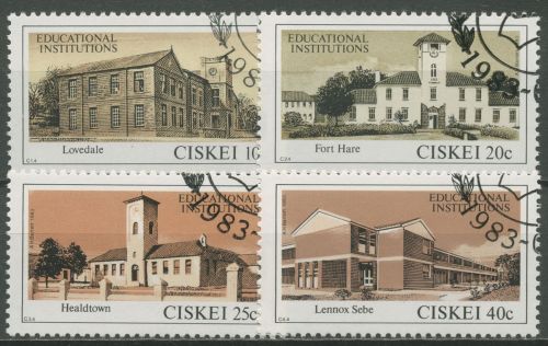 Ciskei 1983 Schulen Gebäude 43/46 gestempelt