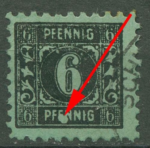 SBZ Mecklenburg-Vorpommern Freimarke mit Plattenfehler 8 x I gestempelt