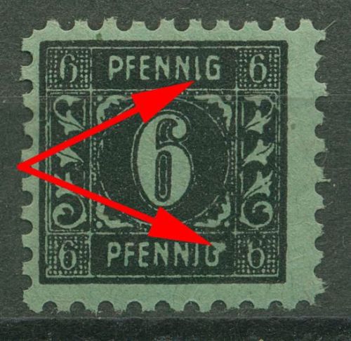 SBZ Mecklenburg-Vorpommern Freimarke mit Plattenfehler 8 x XIII postfrisch