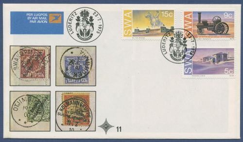 Südwestafrika 1975 Gedenkstätten aus deutscher Kolonialzeit 406/08 FDC (X41661)