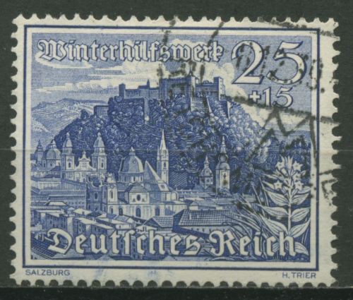 Deutsches Reich 1939 Winterhilfswerk WHW Bauwerke 737 gestempelt