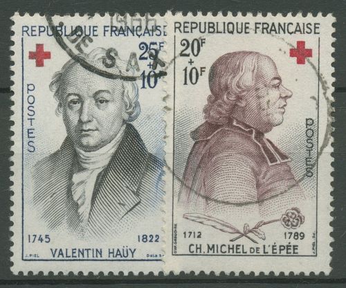 Frankreich 1959 Rotes Kreuz 1270/71 gestempelt