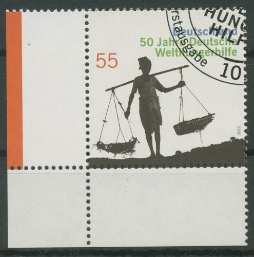 Bund 2012 Welthungerhilfe 2928 Ecke 3 gestempelt (E6100)