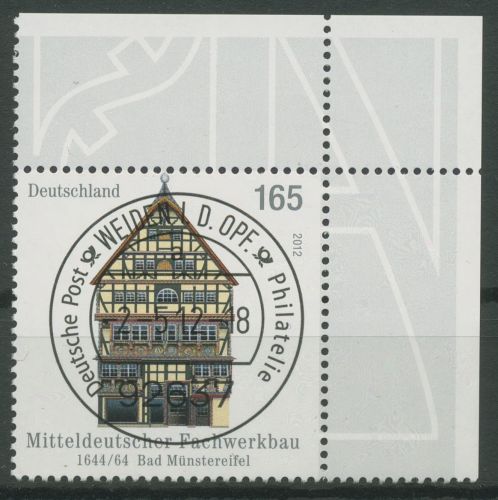Bund 2012 Fachwerkbau Bad Münstereifel 2931 Ecke 2 gestempelt (E6111)