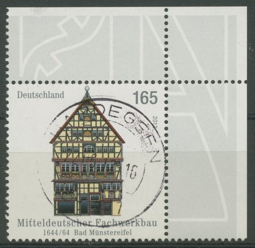 Bund 2012 Fachwerkbau Bad Münstereifel 2931 Ecke 2 mit TOP-Stempel (E4542)