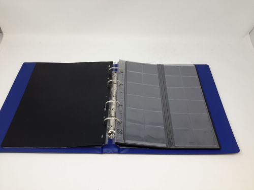 LEUCHTTURM OPTIMA Münzalbum mit 5 Blättern für 152 Münzen gebraucht (ZM43)