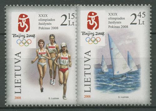 Litauen 2008 Olympische Sommerspiele Peking 981/82 postfrisch