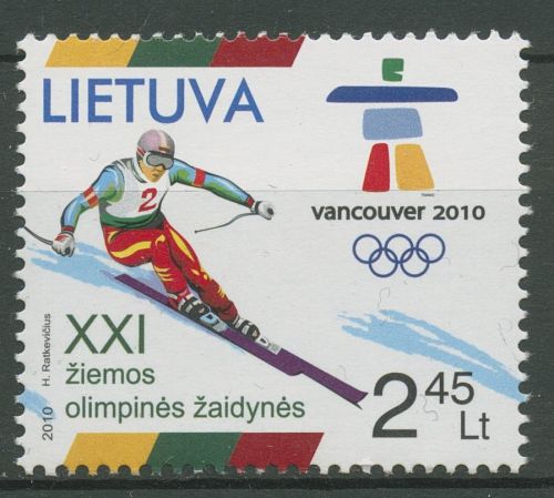 Litauen 2010 Olympische Winterspiele Vancouver 1030 postfrisch