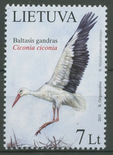 Litauen 2013 Tiere Vögel Storch 1130 postfrisch
