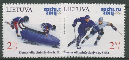 Litauen 2014 Olympische Winterspiele Sotschi 1150/51 postfrisch