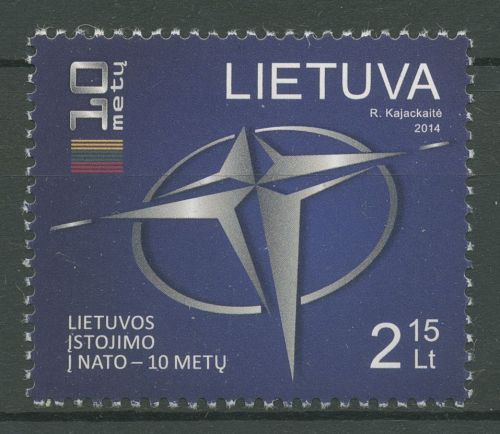 Litauen 2014 10 Jahre NATO-Mitgliedschaft 1155 postfrisch