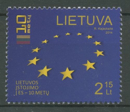 Litauen 2014 10 Jahre UNO-Mitgliedschaft 1158 postfrisch