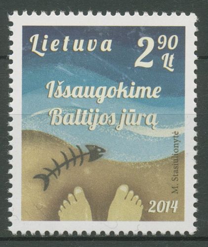 Litauen 2014 Schuzt der Ostsee 1161 postfrisch