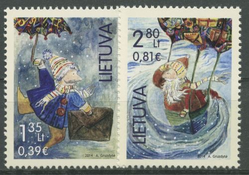 Litauen 2014 Weihnachten Wichtel 1173/74 postfrisch