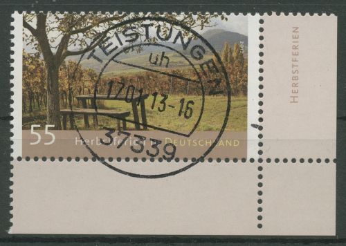 Bund 2012 Herbstferien 2953 Ecke 4 mit TOP-Stempel (E6215)