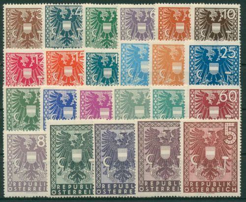 Österreich 1945 Staatswappen 697/719 postfrisch