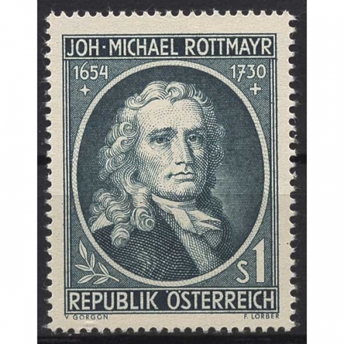 Österreich 1954 Maler Johann Michael Rottmayr 1007 postfrisch