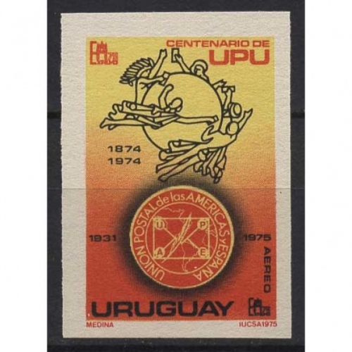 Uruguay 1975 Briefmarkenausstellungen Montevideo 1371 B postfrisch