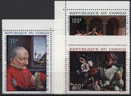 Kongo (Brazzaville) 1968 Gemälde 148/150 postfrisch