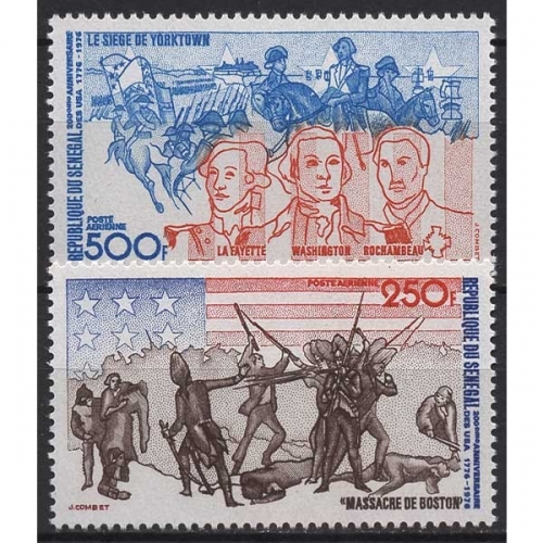 Senegal 1975 200 Jahre Unabhängigkeit der USA 577/78 postfrisch
