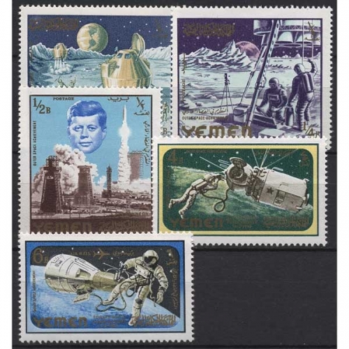Jemen (Königreich) 1965 Erforschung des Weltraumes 191/95 A postfrisch