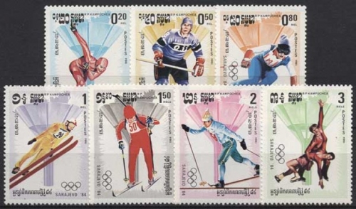 Kambodscha 1984 Olympia Winterspiele Sarajevo 538/44 postfrisch