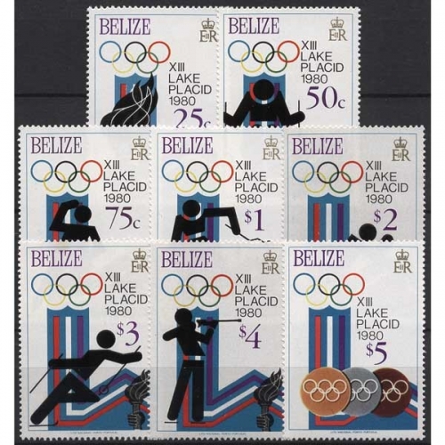 Belize 1979 Olympia Winterspiele Lake Placid´80 443/50 A postfrisch