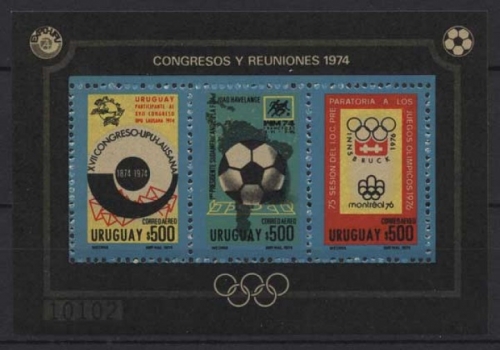 Uruguay 1974 Ereignisse und Kongresse Block 21 postfrisch (C22523)