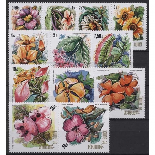 Guinea 1974 Einheimische Blumen 688/99 A postfrisch
