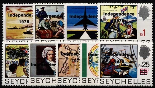 Seychellen 1976 Unabhängigkeit 366/374 postfrisch