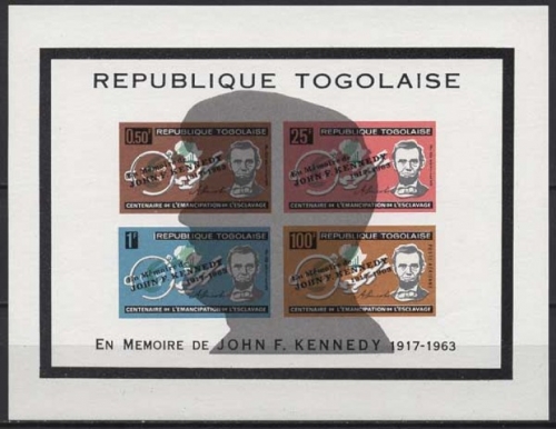Togo 1964 Präsident John F. Kennedy Block 13 postfrisch (R20737)