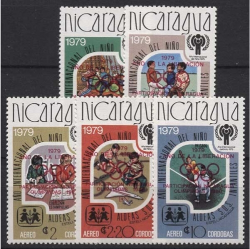 Nicaragua 1980 Jahr der Befreiung Olympia Jahr des Kindes 2080/84 a postfrisch