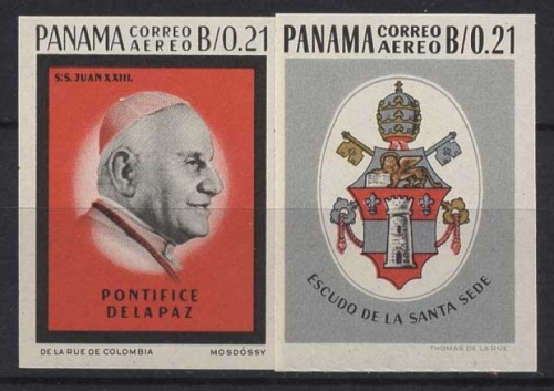Panama 1964 Papst Johannes XXIII. Wappen 765/66 postfrisch