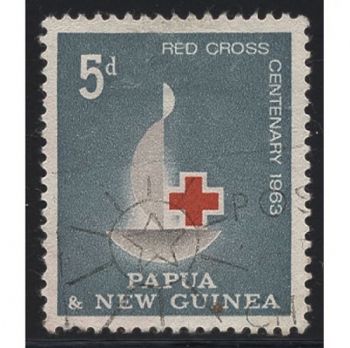 Papua Neuguinea 49 gestempelt Jubiläumssignet Rotes Kreuz