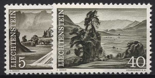 Liechtenstein 1961 Freimarken Landschaften 404/05 postfrisch