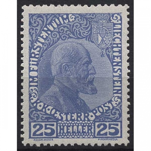 Liechtenstein 1916 3 yb postfrisch geprüft mit Fotoattest