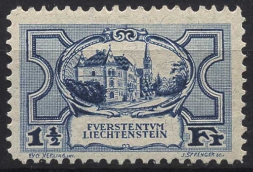 Liechtenstein 1925 Freimarke 71 postfrisch geprüft