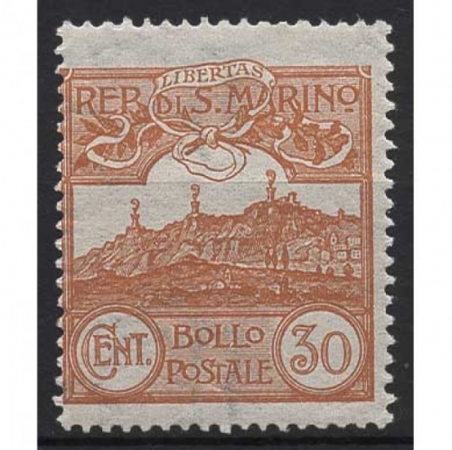 San Marino 1925 Monte Titano 114 mit Falz