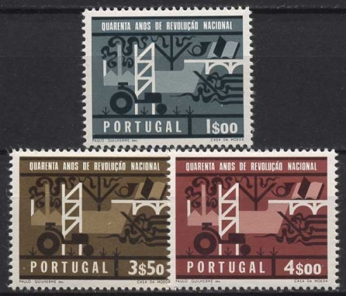 Portugal 1966 40. Jahrestag des Militärputsches 1003/05 postfrisch