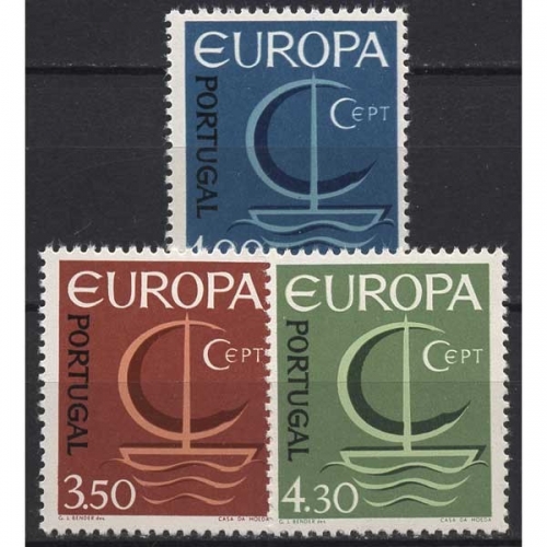 Portugal 1966 Europa CEPT Segelboot 1012/14 postfrisch