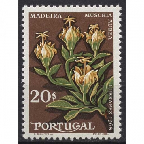 Portugal 1968 Briefmarkenausstellung LUBRAPEX Glockenblume 1066 postfrisch