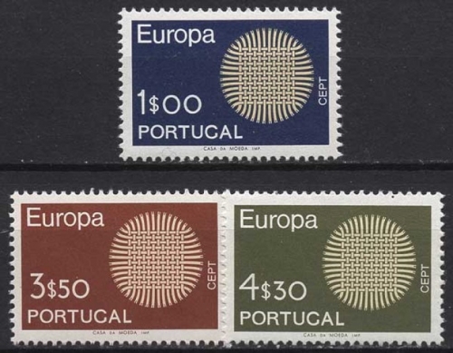 Portugal 1970 Europa CEPT Geflecht 1092/94 postfrisch