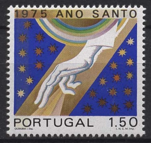 Portugal 1975 Heiliges Jahr Regenbogen Sterne 1278 y postfrisch