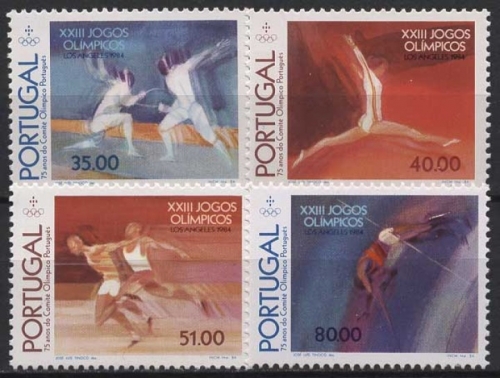 Portugal 1984 Olympia Sommerspiele Los Angeles 1635/38 postfrisch
