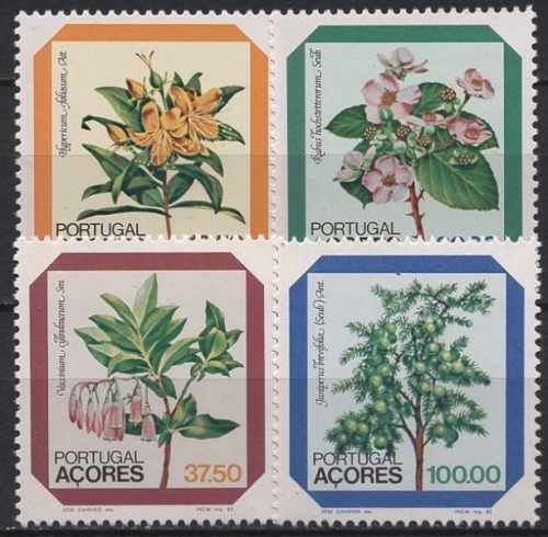 Portugal - Azoren 1983 Blumen 358/61 postfrisch