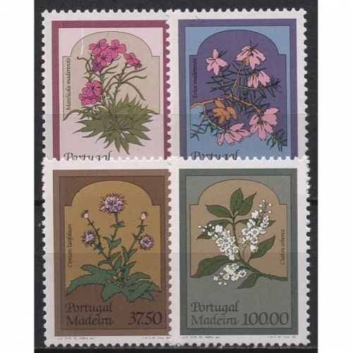 Portugal - Madeira 1983 Blumen 86/89 postfrisch